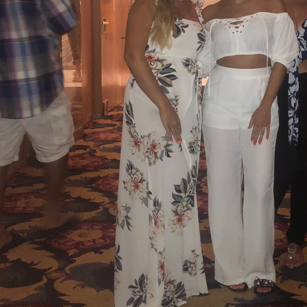 White 2 piece set (person on right)